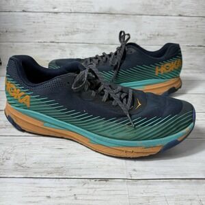 Hoka Shoes Mens Size 15 Blue Torrent 2 Trail Running Sneakers Hiking Athletic